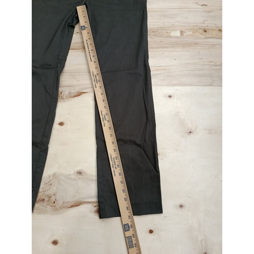 Calvin Klein Women Pants Size 2 Olive Army Green Stretch Mid Rise Casual Trouser - Picture 10 of 13